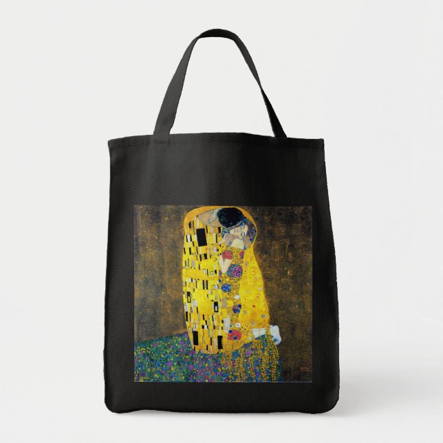 The Kiss, Gustav Klimt Tote Bag (Front)