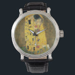 The Kiss - Gustav Klimt Watch<br><div class="desc">This is a vintage painting titled "The Kiss" by Gustav Klimt.</div>