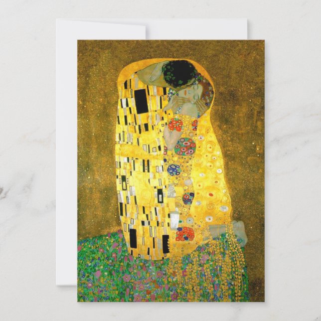 The Kiss Gustav Klimt Wedding | Invitation (Front)