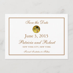 The Kiss Gustav Klimt Wedding   Save the Date