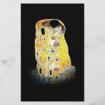 The Kiss Gustav Klimt Yellow Digital Painting Stationery<br><div class="desc">For more like this, visit About this design: The Kiss (German: Der Kuss) was painted by the Symbolist painter Gustav Klimt, and depicts a couple embracing, their bodies entwined in elaborate yellow robes. The painting is widely considered a masterpiece, and is easily Klimt's greatest and most recognisable work. The above...</div>