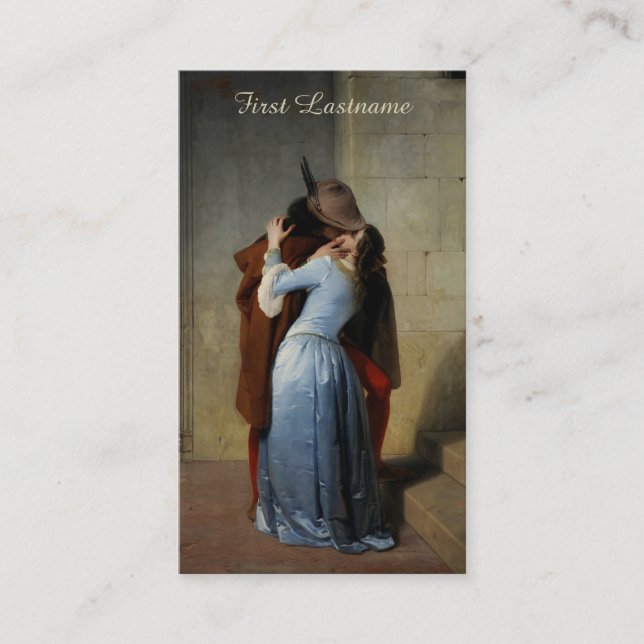 The Kiss / Il Bacio custom business cards (Front)