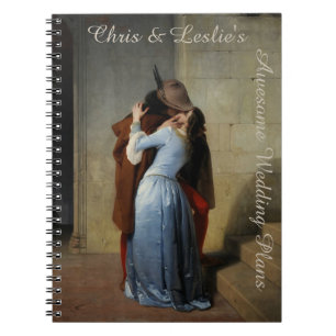 The Kiss / Il Bacio custom text notebook