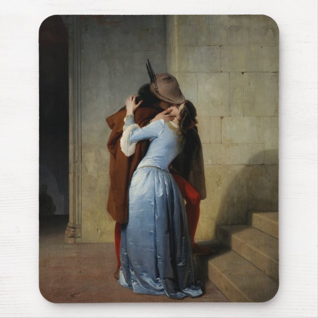The Kiss / Il Bacio mousepad (Front)