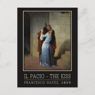 The Kiss / Il Bacio postcard