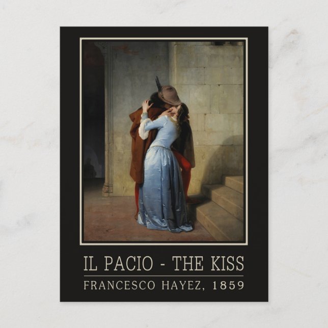 The Kiss / Il Bacio postcard (Front)