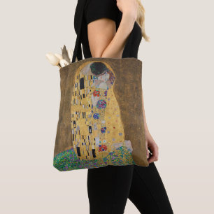 The Kiss (lovers) Der Kuss (Liebespaar) G. Klimt Tote Bag