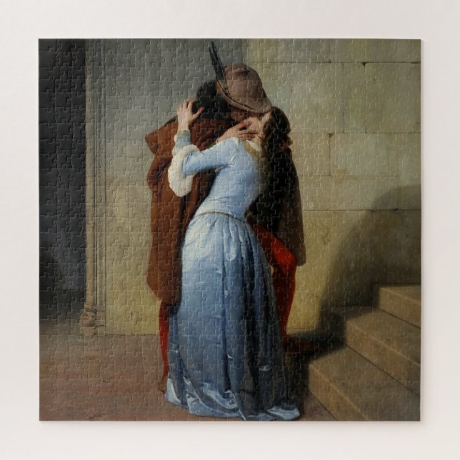 The Kiss of couple 1859 Francesco Hayez Jigsaw Puzzle (Vertical)