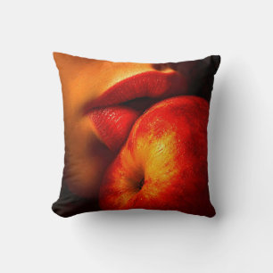 The Kiss of Nectarine – An Intimate Portrait Cushion