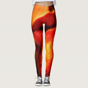 The Kiss of Nectarine – An Intimate Portrait Leggings