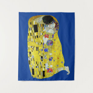 The Kiss painting by Gustav Klimt Tapestry