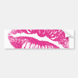 The Kiss, Pink Lips Bumper Sticker