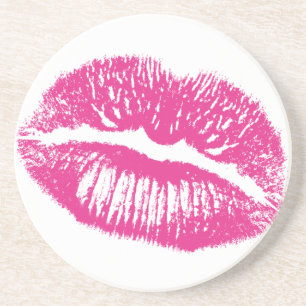 The Kiss, Pink Lips Coaster