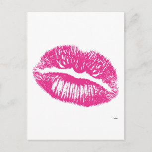 The Kiss, Pink Lips Postcard
