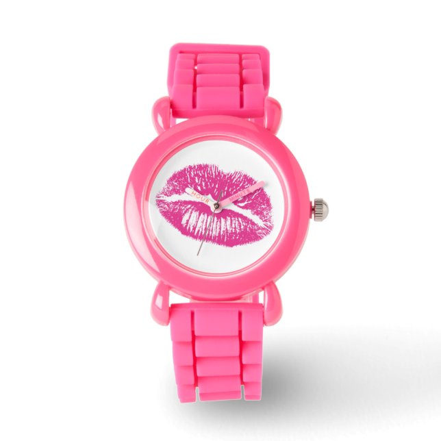 The Kiss, Pink Lips Watch (Front)