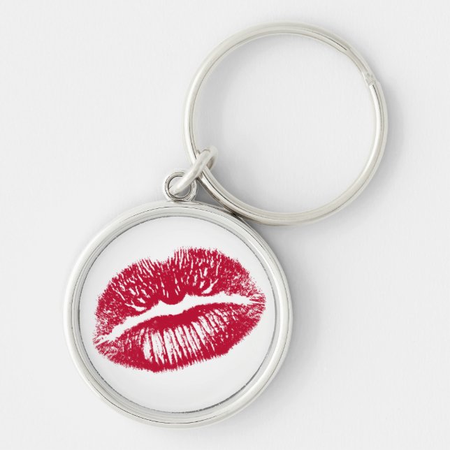 The Kiss, Red Lips Key Ring (Front)