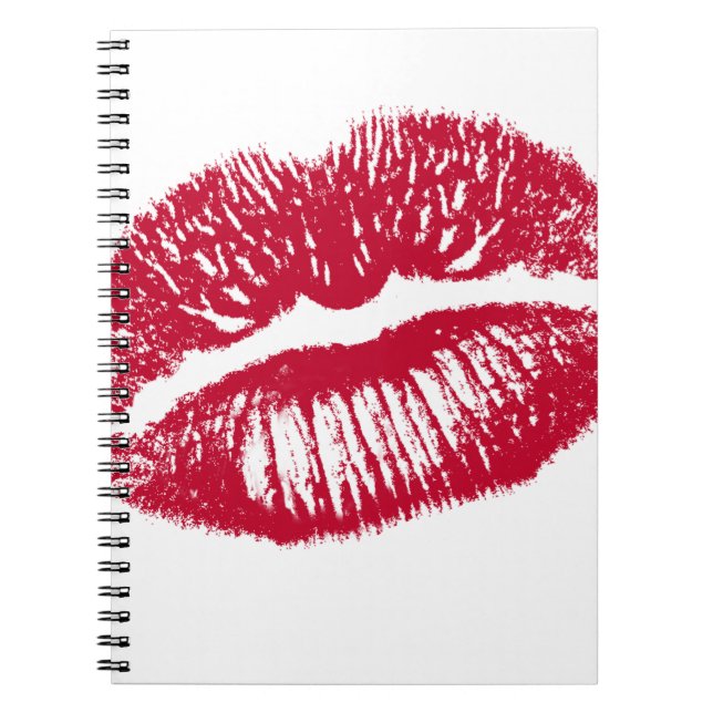 The Kiss, Red Lips Notebook (Front)