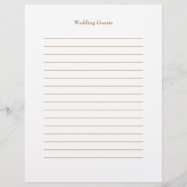 The Kiss Wedding Guest Pages (Front)