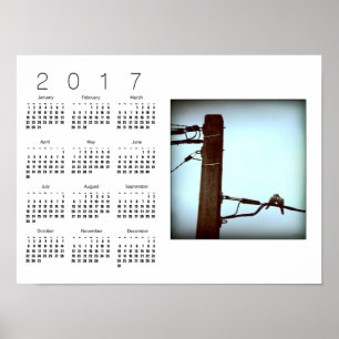 THE KISS White Calendar Poster 2017