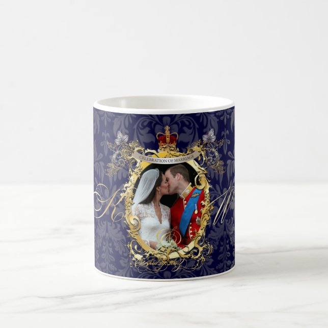 the kiss, will+kate wedding/DIY Colour!! Coffee Mug (Center)
