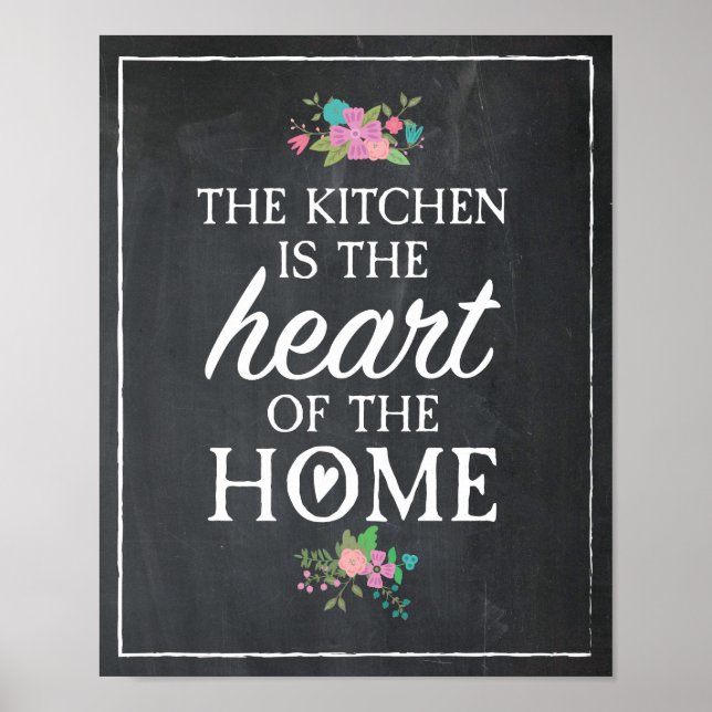 The Kitchen Is the Heart Of the Home Poster (Front)