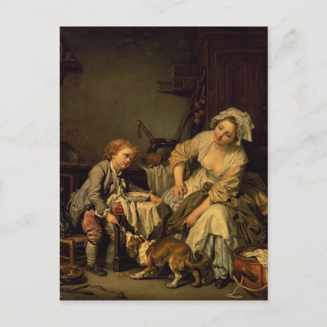 The Kitchen Maid Postcard (Front)