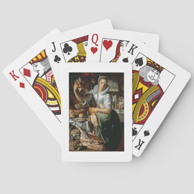 The Kitchen Maid (with Christ, Mary and Martha) c. Playing Cards (Back)