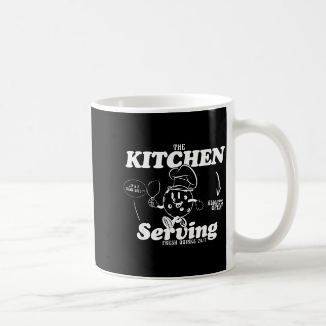 The kitchen pickleball gift for pickle ball player coffee mug (Right)