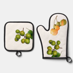 The kitchenette oven mitt & pot holder set