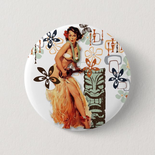 The Kitsch Bitsch : Aloha Oops! 6 Cm Round Badge (Front)