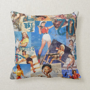 The Kitsch Bitsch : Cowgirl Pin-Ups No.1 & No. 2 Cushion