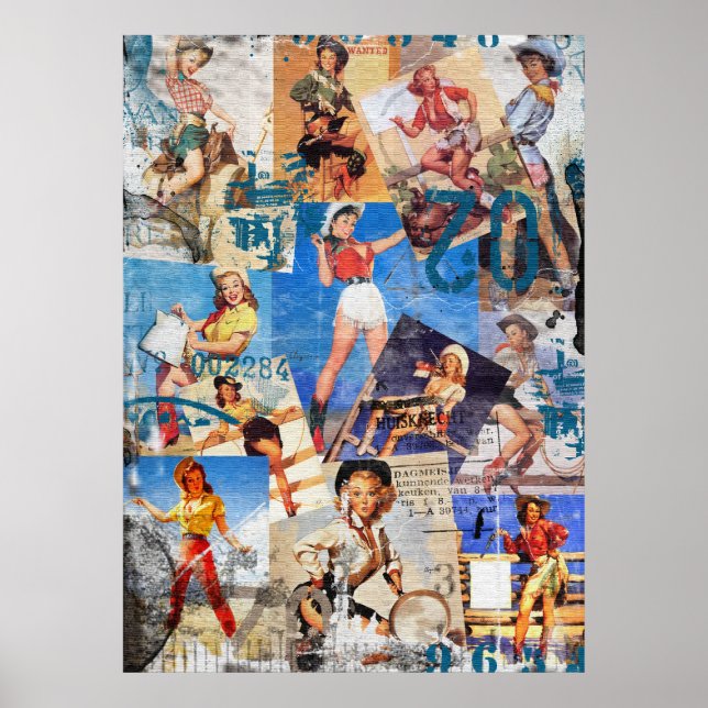 The Kitsch Bitsch : Destroyed Cowgirl Pin-Up No. 1 Poster (Front)