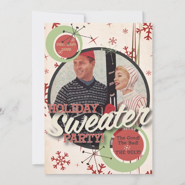 The Kitsch Bitsch : Holiday Sweater Party! Invitation (Front)