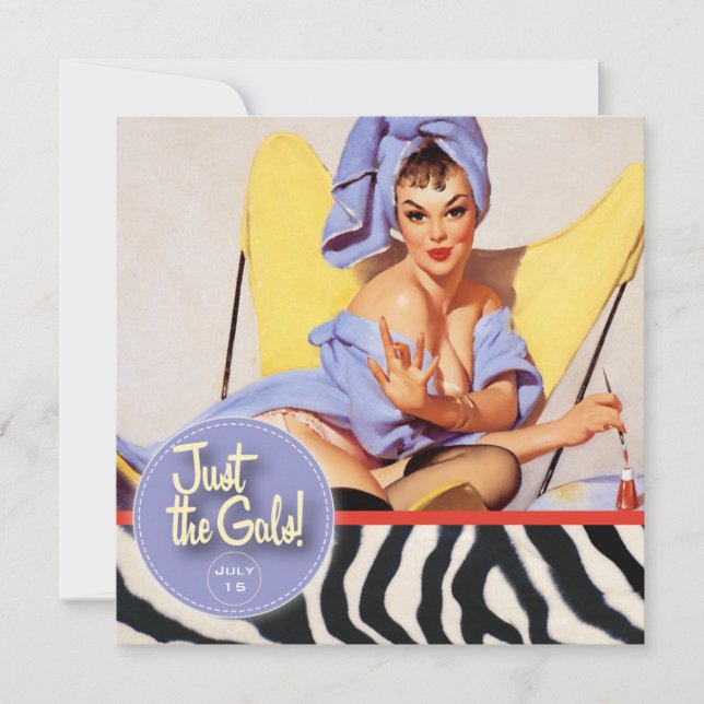 The Kitsch Bitsch : Just The Gals! Spa-tacular! Invitation (Front)