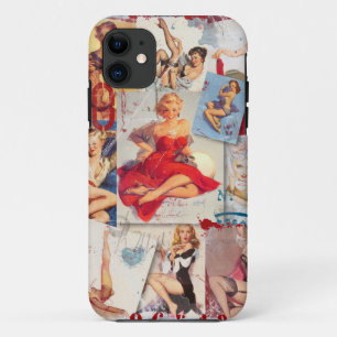 The Kitsch Bitsch © : Love Pin-Up Collage iPhone 11 Case
