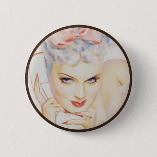 The Kitsch BItsch : Pin-Up Portraits 6 Cm Round Badge