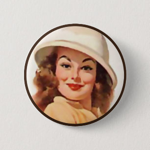 The Kitsch BItsch : Pin-Up Portraits 6 Cm Round Badge