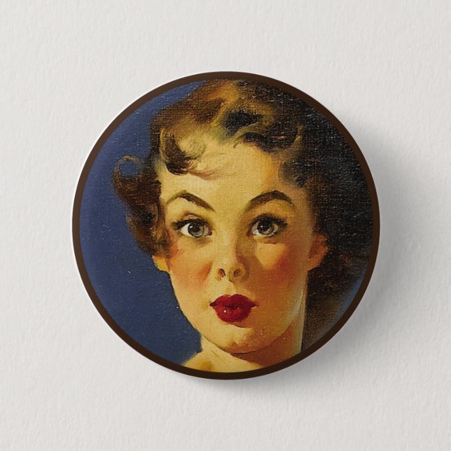 The Kitsch BItsch : Pin-Up Portraits 6 Cm Round Badge (Front)