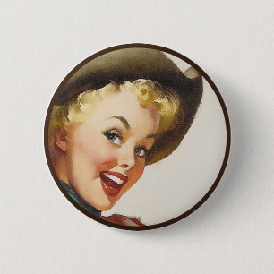 The Kitsch BItsch : Pin-Up Portraits 6 Cm Round Badge