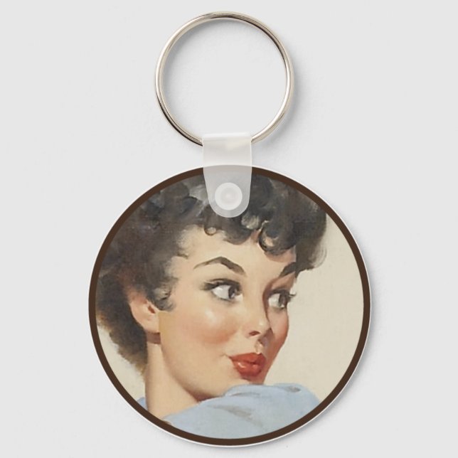 The Kitsch BItsch : Pin-Up Portraits Key Ring (Front)