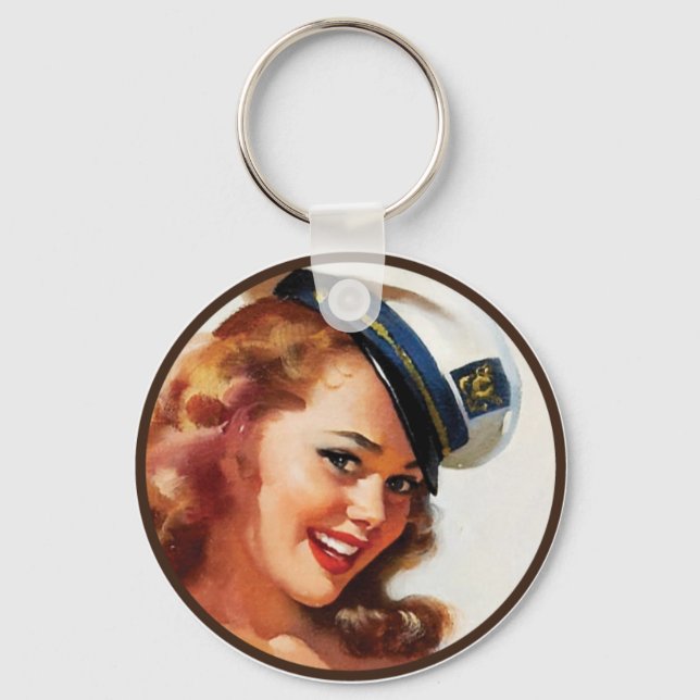 The Kitsch BItsch : Pin-Up Portraits Key Ring (Front)