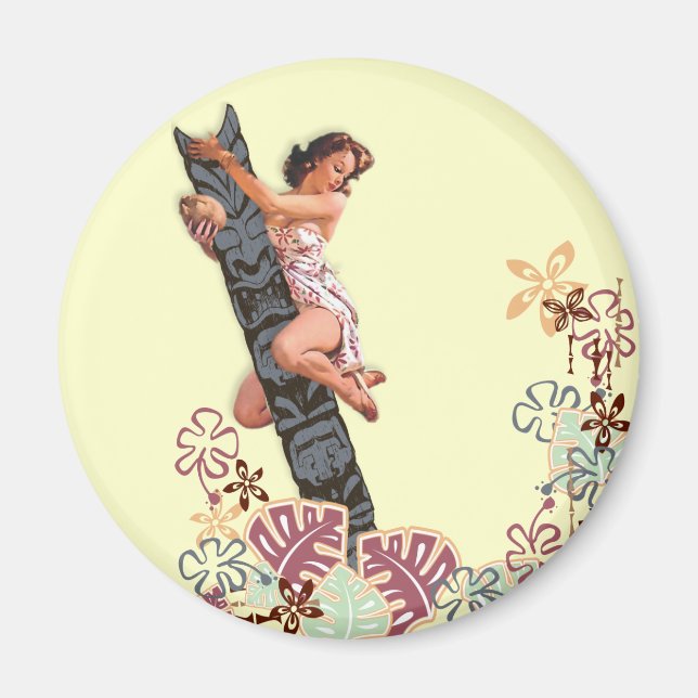 The Kitsch Bitsch : Up A Tiki Tree! Magnet (Front)