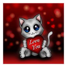 The kitten loves you