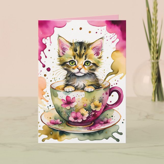 The Kitten Who Came To Tea Card (Creator Uploaded)