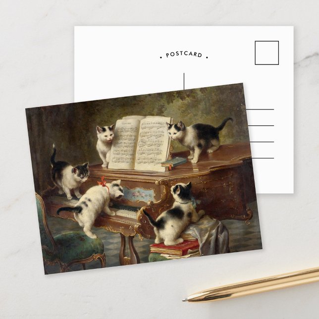 The Kittens’ Recital | Carl Reichert Postcard (Creator Uploaded)