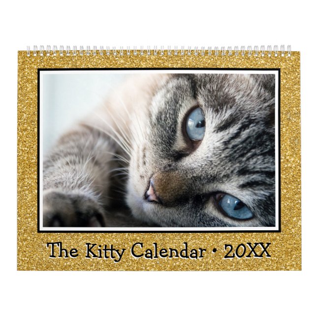 The Kitty Calendar Gold Glitter (Cover)