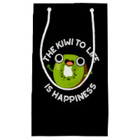 The Kiwi To Life Is Happiness Fruit Pun Dark BG