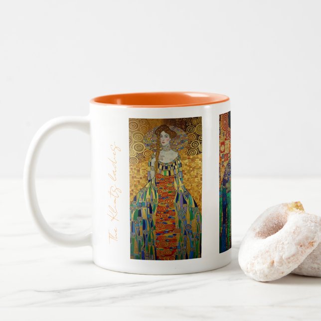 The klimtz ladies Two-Tone coffee mug (With Donut)