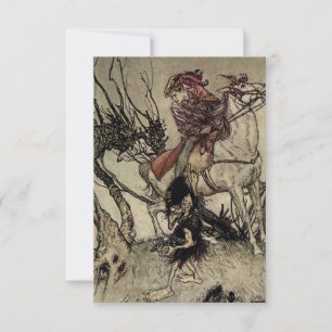 “The Knight and Gnome” by Arthur Rackham Thank You Card