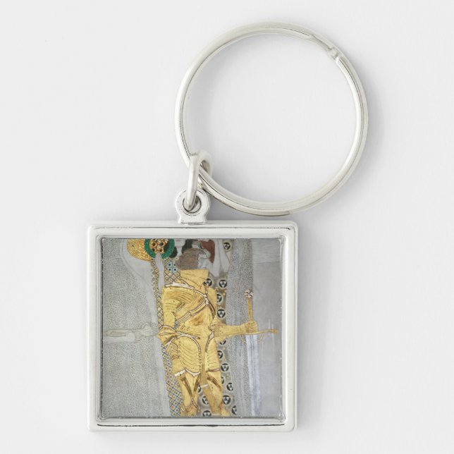 The Knight detail of the Beethoven Frieze Key Ring (Front)